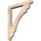 Ekena Millwork Olympic Arts and Crafts Smooth Bracket w/ Offset Brace, Douglas Fir, 5 1/2"W x 42"D x 48"H BKT0604X42X48OLY03SDF - alternate 1